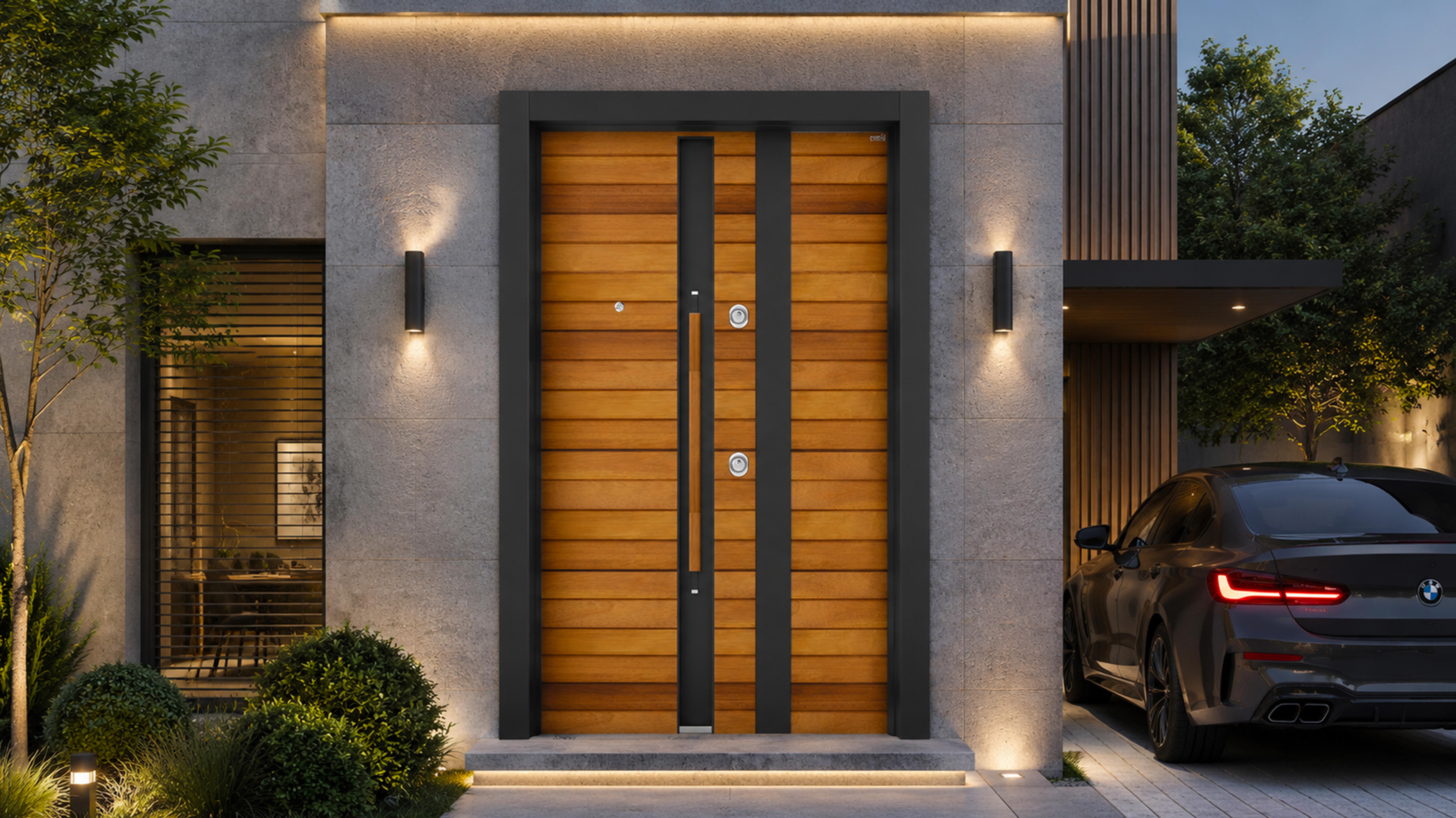 Security Doors ( Wooden Finish  )